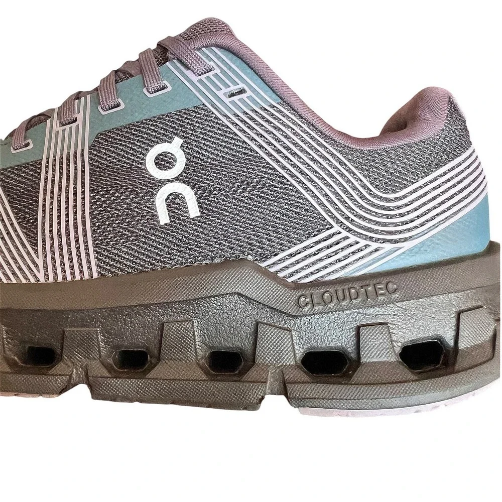 On Cloudstratus Womens 8.5 Magnet Mineral Grey Blue Running Shoes 55.98087